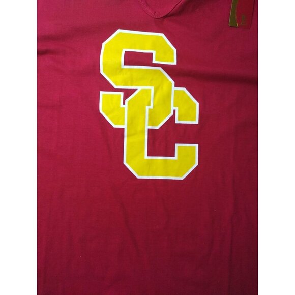 USC Women's Authentic Red Short Sleeve T-Shirt with SC Logo, Size 2X, NWT. - Picture 4 of 8